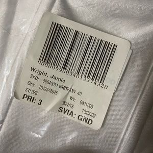 Dominique white torsolette, brand new, still in bag with tags. Size 40DD
